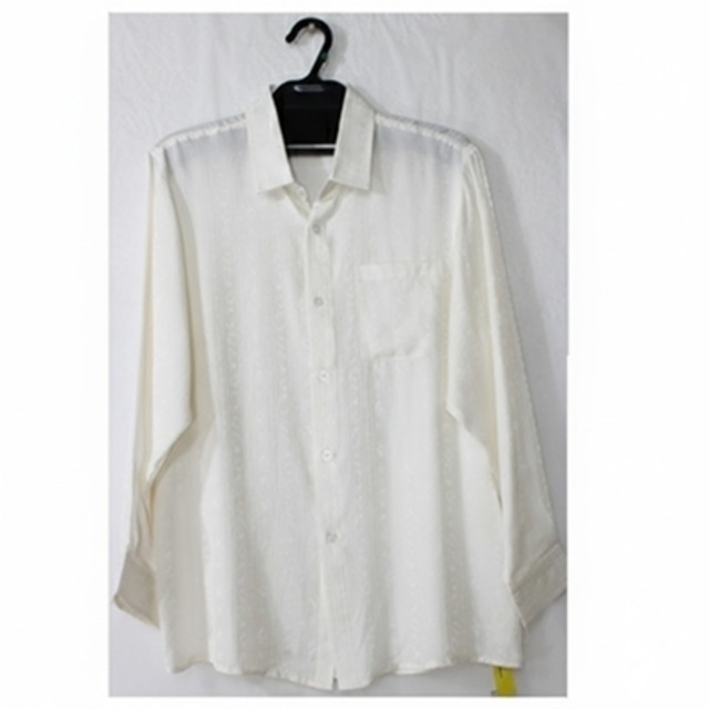 m-4749 商品名	【ありえない価格】シルクサテンビジネスシャツ　※ホワイト　パールグレー　カーメル激安価格 １７８００円→驚異の在庫一掃価格１１４３０円