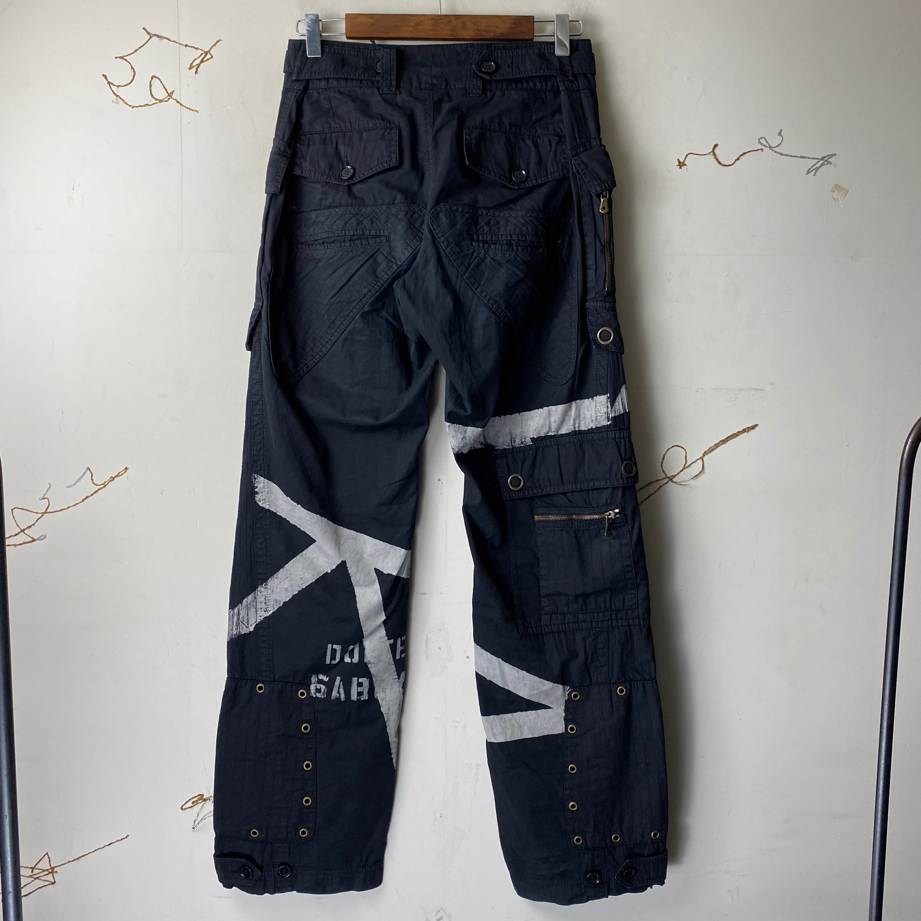 archive 2004SS DOLCE&GABBANA graffiti cargo pants | NOIR ONLINE