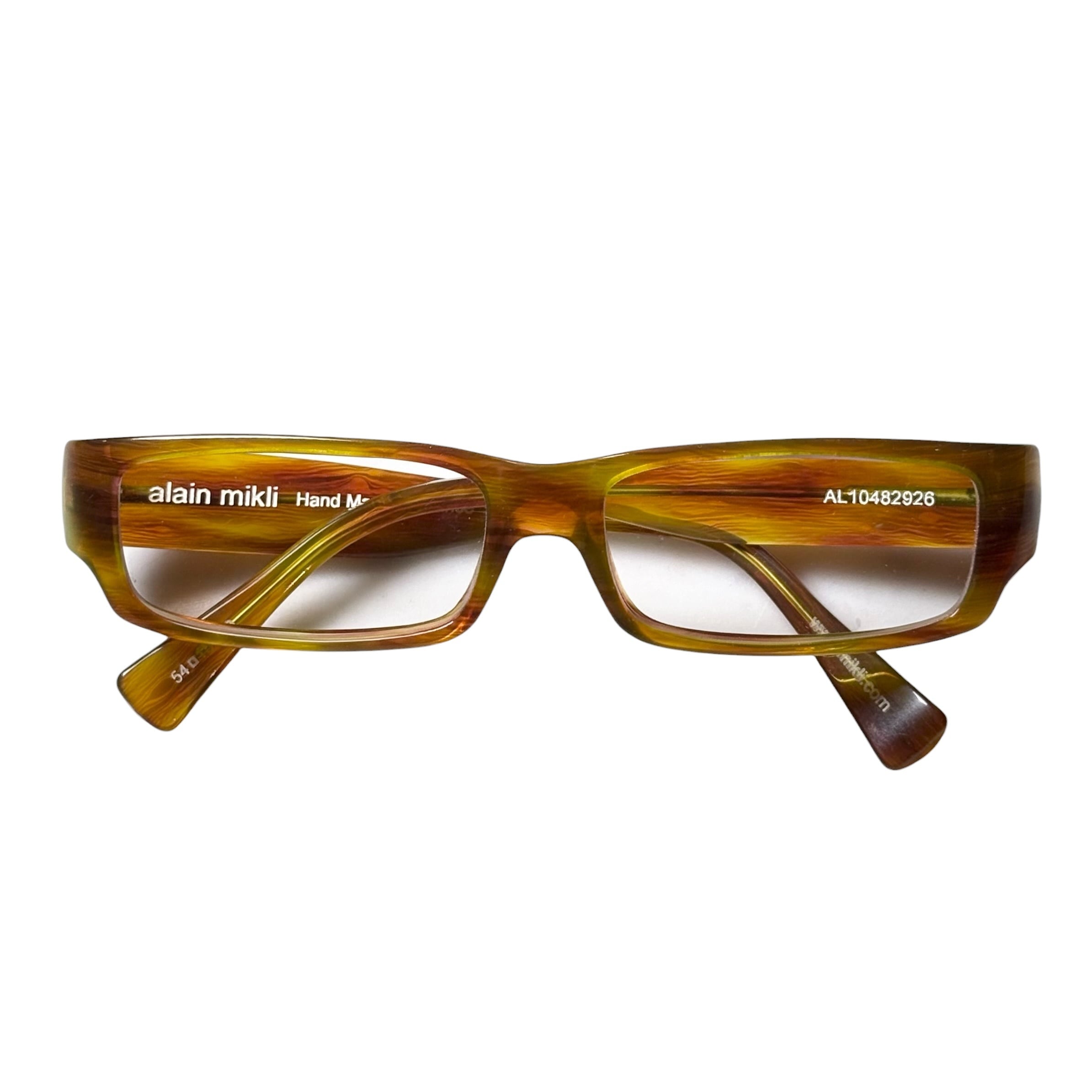 ALAIN MIKLI tortoiseshell pattern frame glasses | NOIR ONLINE