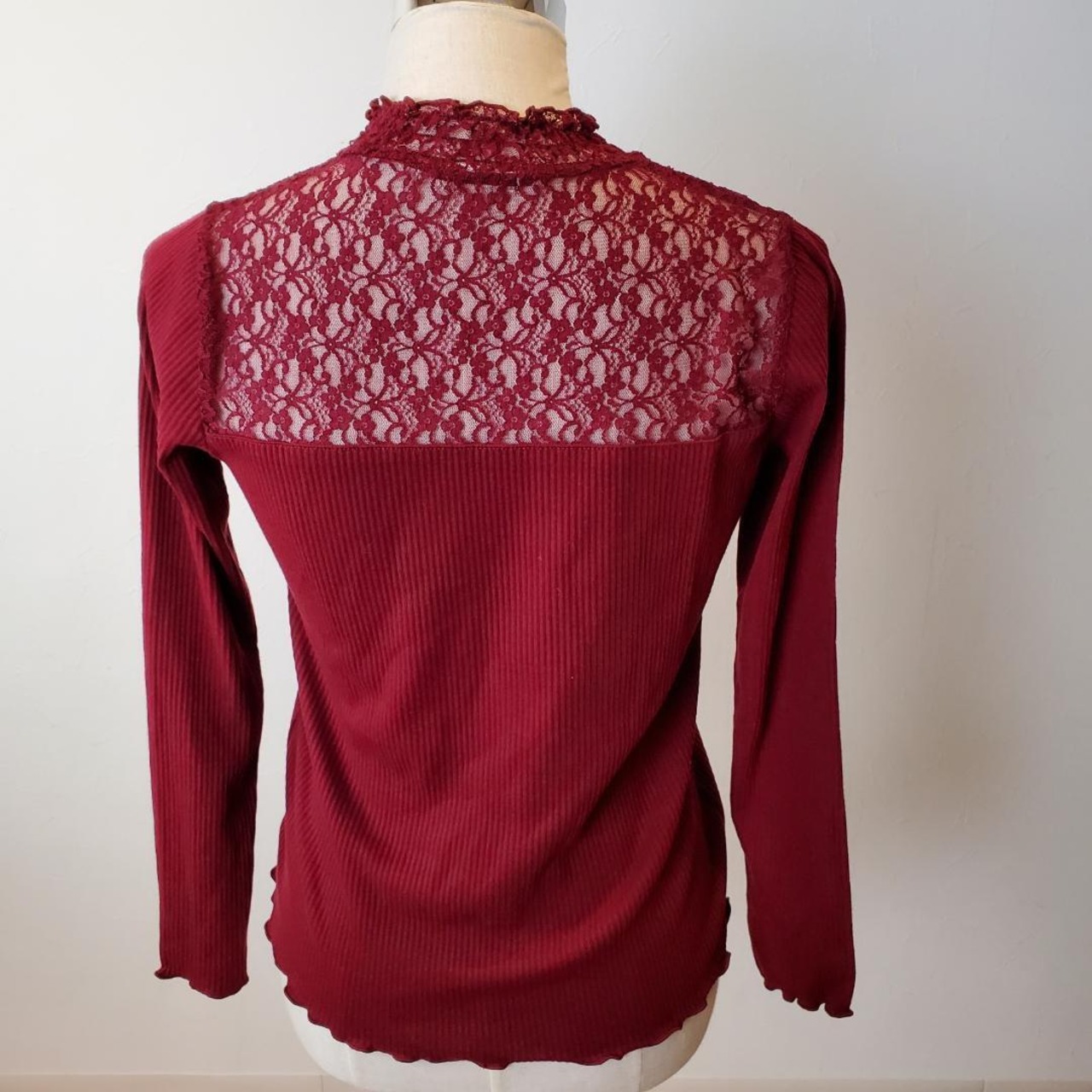 【USED】長袖カットソー　赤　Lサイズ