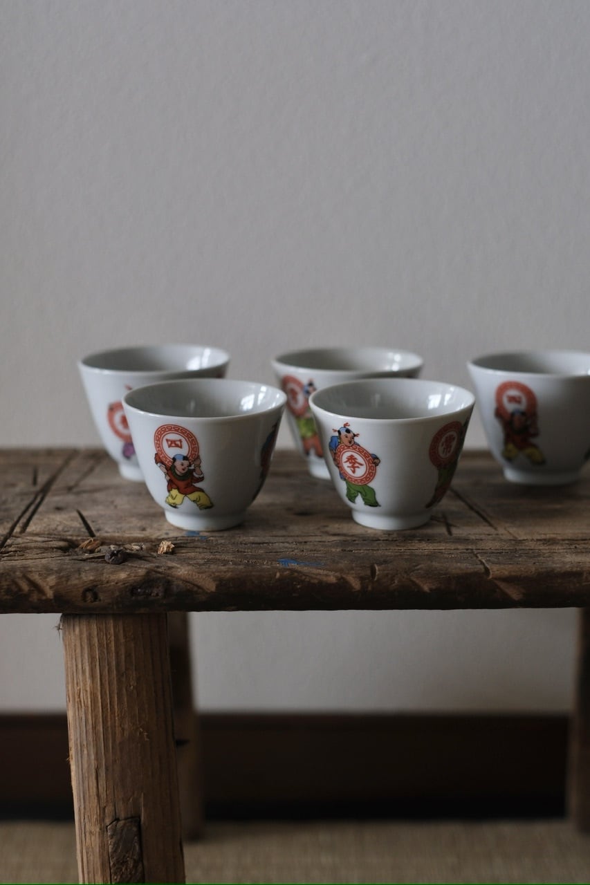 景徳鎮 「四季常春」茶杯 | 茶樓雨香