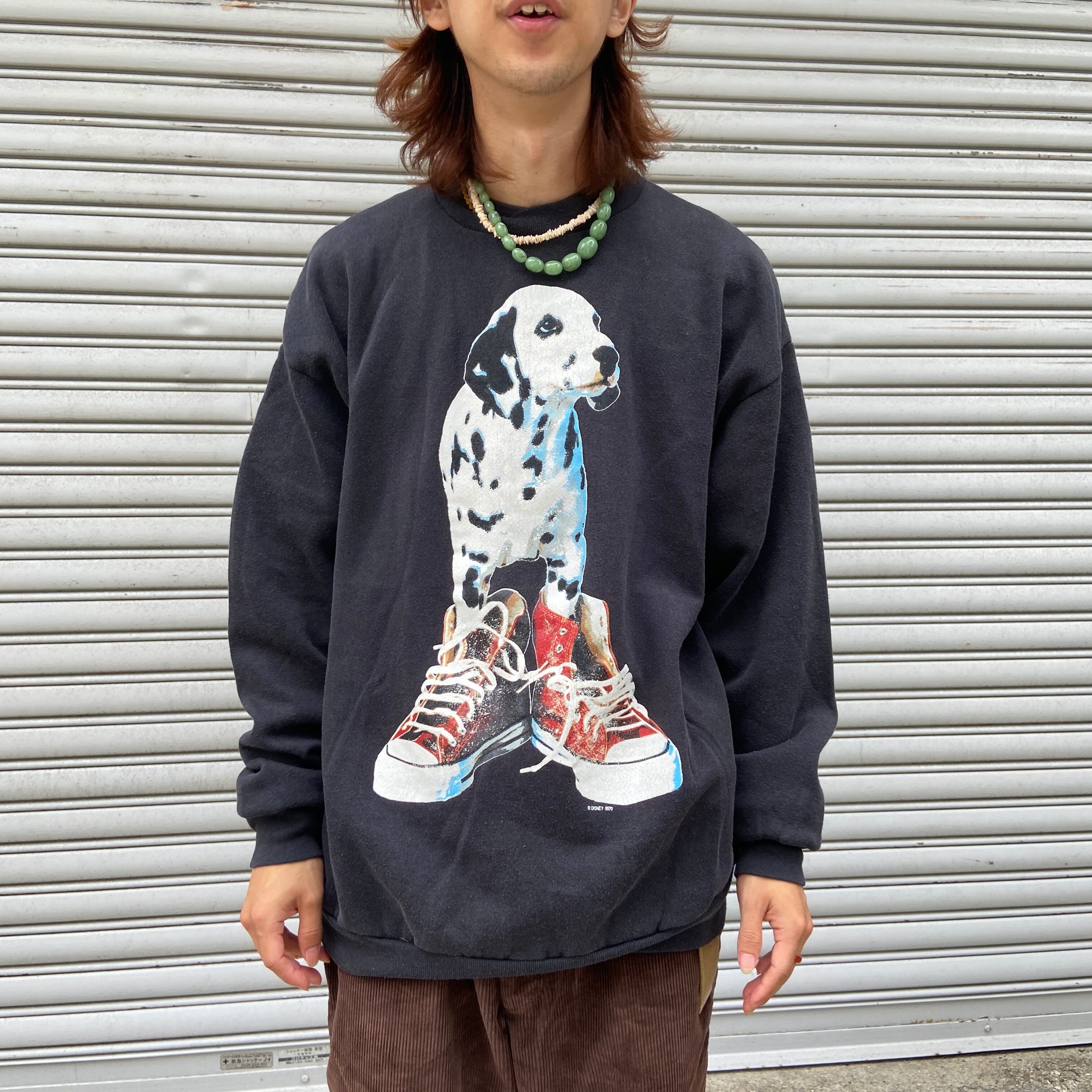 送料無料』レア 90s 101匹ワンチャン 犬プリントスウェット ディズニー 