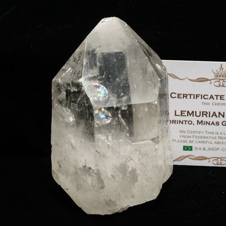 レムリアンシード 水晶 原石 ブラジル ミナスジェライス州 コリント産 証明書付属 一点物281-170
