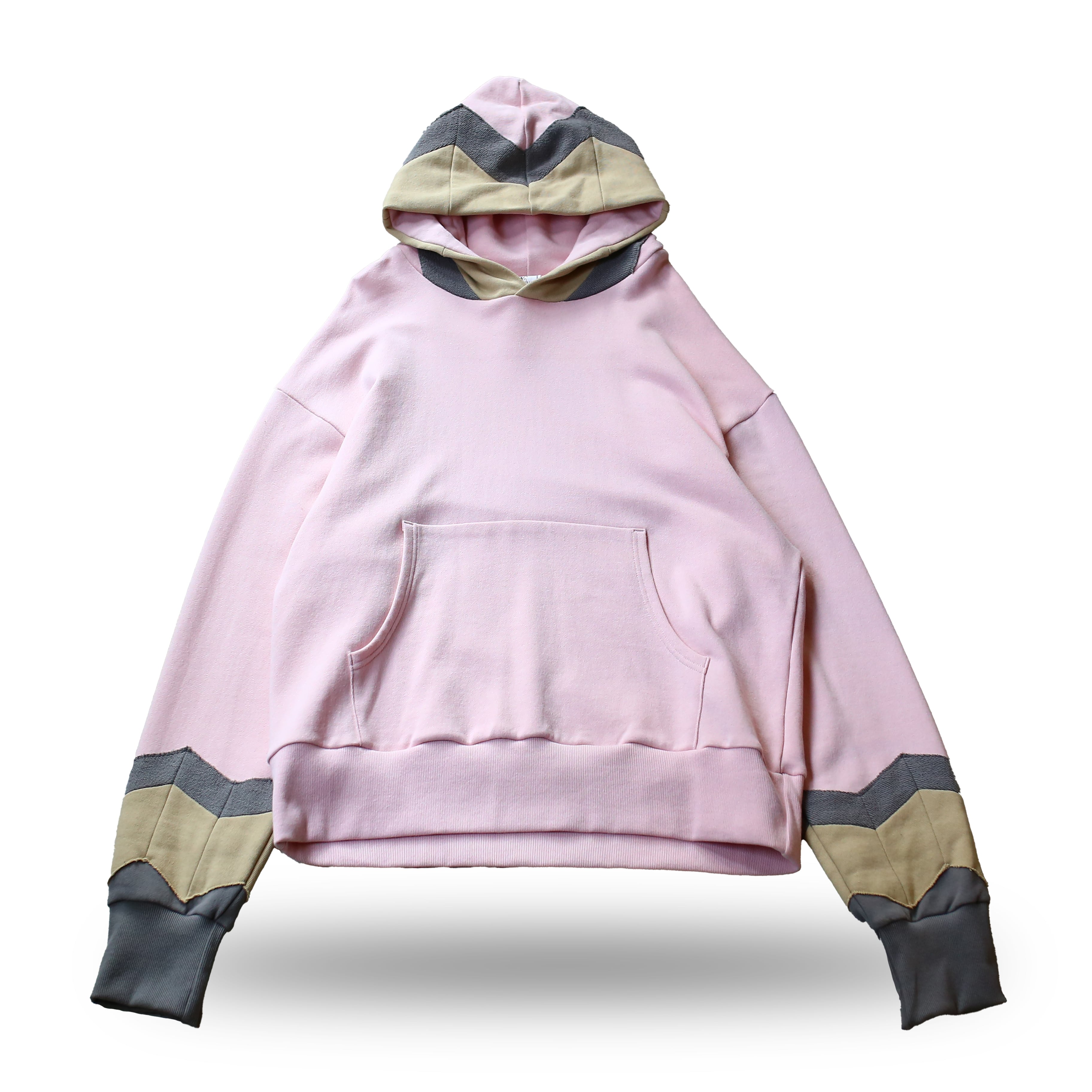 KEITA MARUYAMA】BLOCK PATCHWORK SWEAT HOODIE / ケイタ マルヤマ