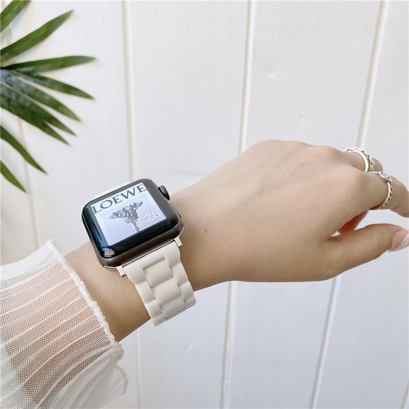 ★セラミック風 Apple Watchバンド カップル 腕時計ベルト 41 45mm アップルウォッチベルト 上品 チェーン | jpcasecase  携帯ケース 通販 powered by BASE