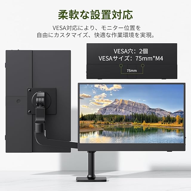【新品未使用】 KEIYO 13.3インチ モバイルモニター フルHD HDMI ヤマダモール | 13.3インチ モバイルモニター Kenowa 軽量 ポータブル