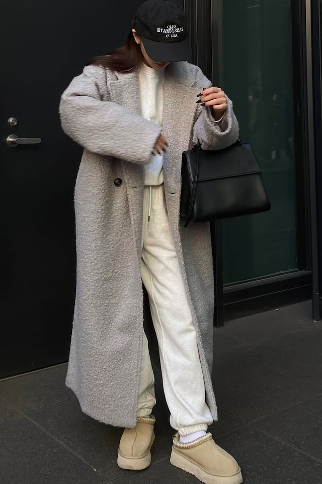 BOA LONG COAT/gray