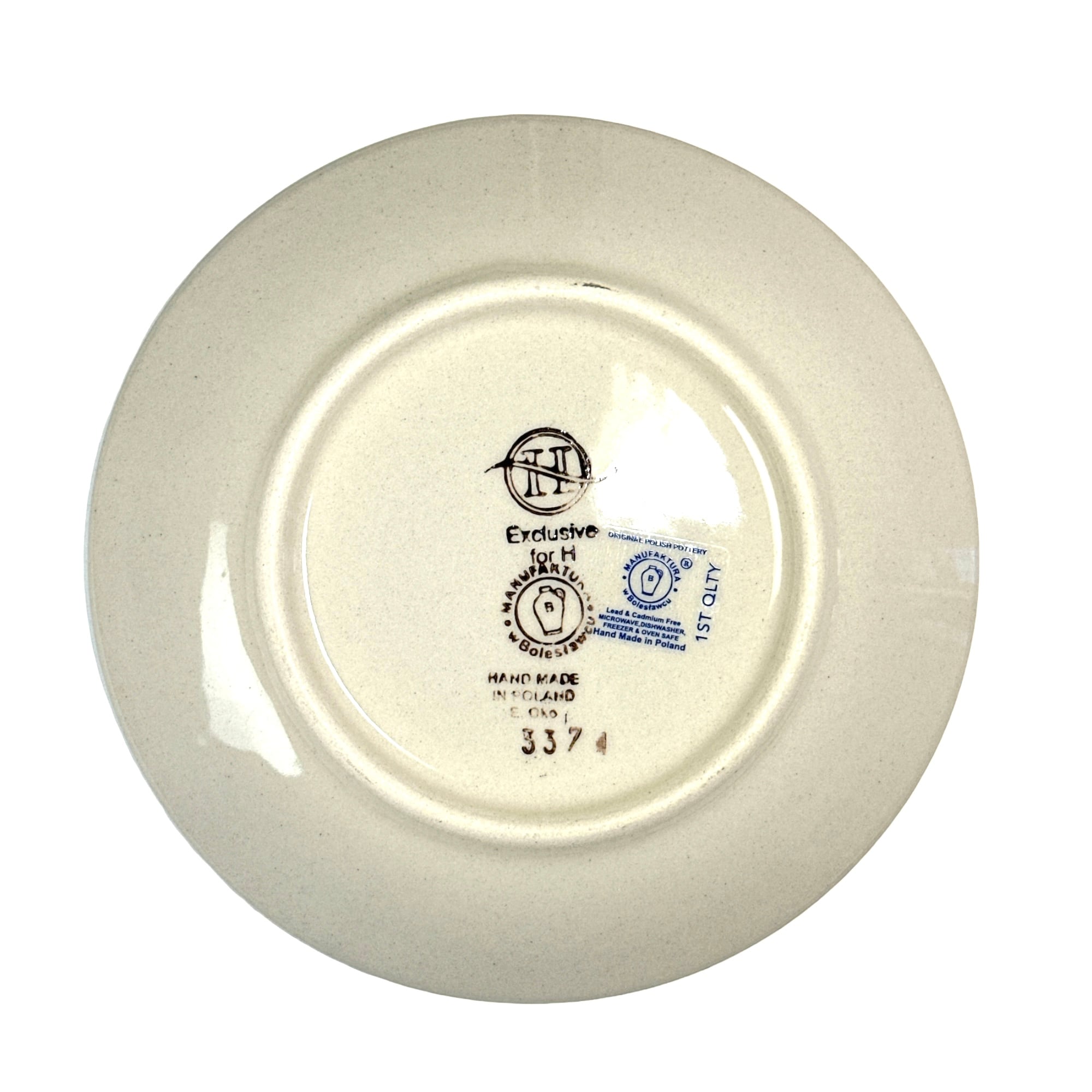 値下げ! ポーリッシュ ポーランド製 手作り皿 17センチ 4枚セット オーブン皿・オーバル（ミニ）ポーリッシュポタリー(ポーランド食器)