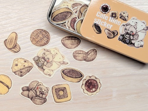 カフェタイムシール缶