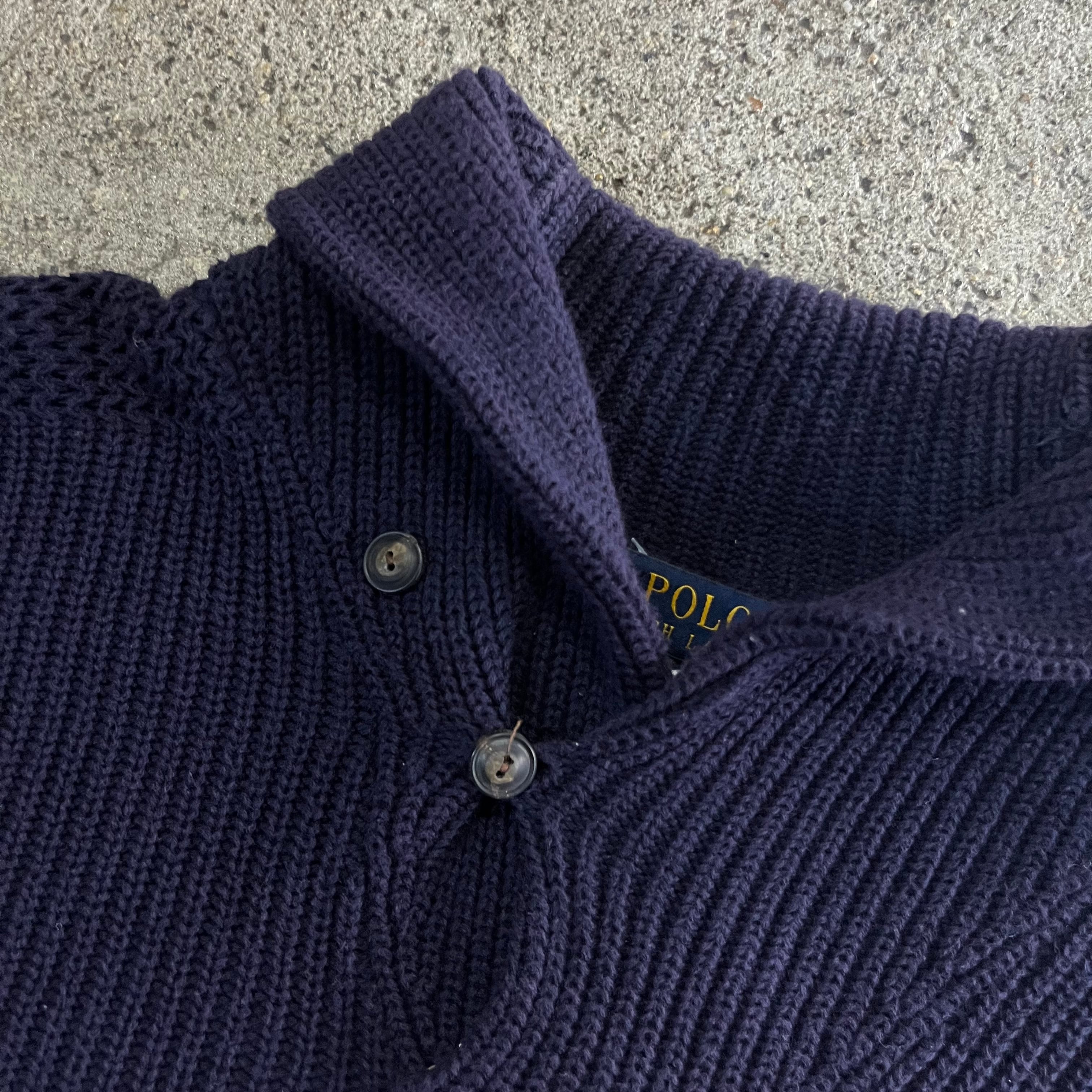 00s Polo Ralph Lauren shawl collar cotton knit【仙台店】 | What'z up