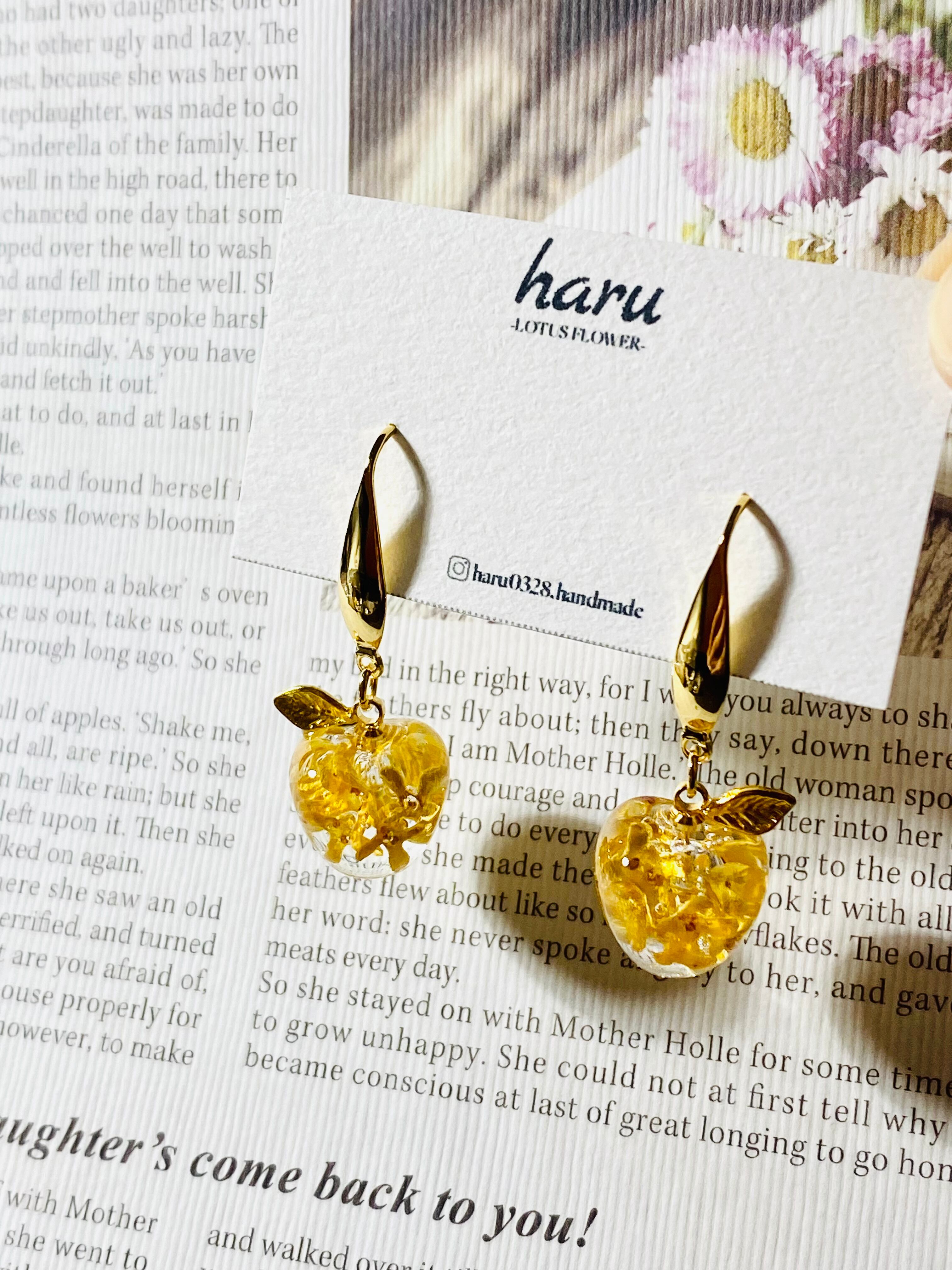 金木犀 りんご レジン サージカルステンレス