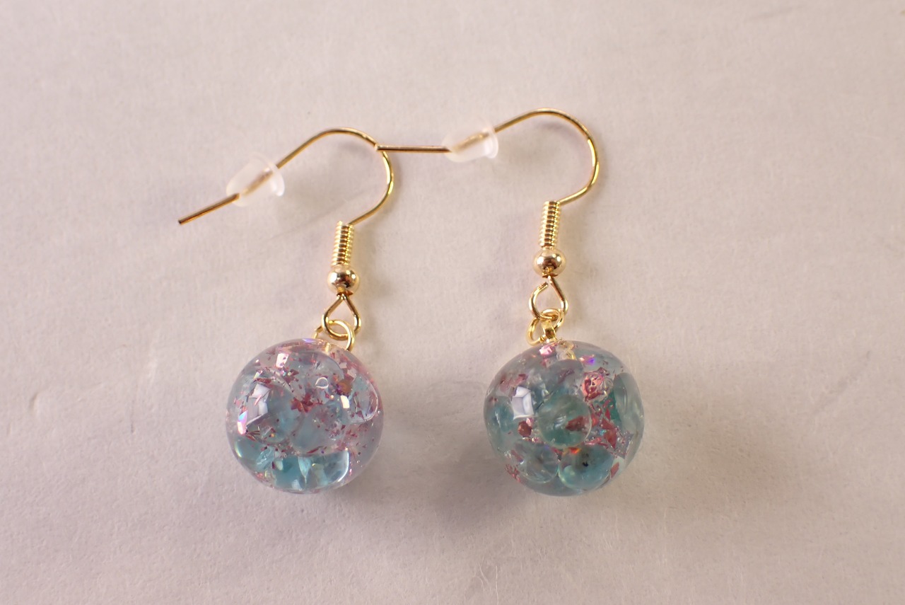 【定期便利用者様限定】アパタイトレジンピアス　 [D11‐140]