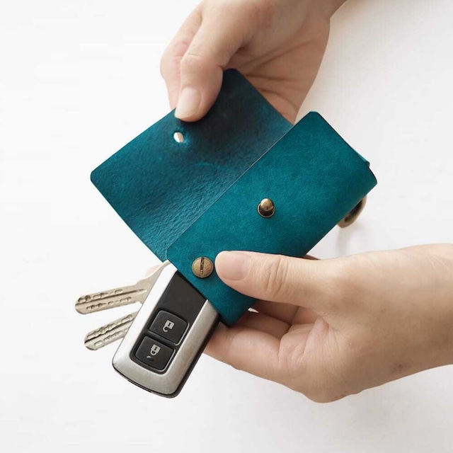 スマートキー用 キーケース【ブラウン】ぶら下げタイプ