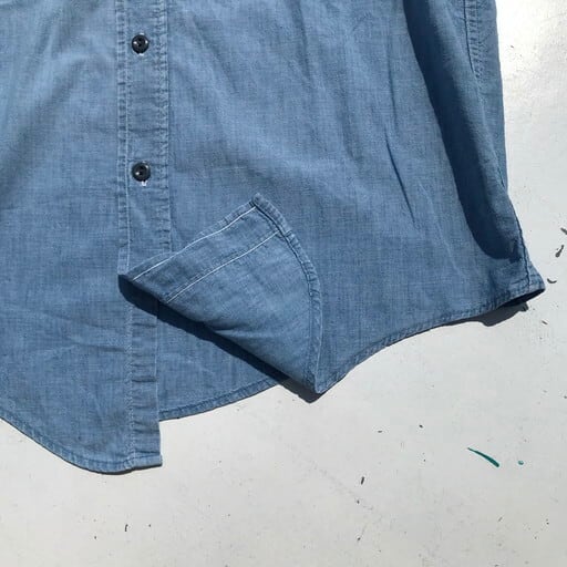 60's Sears SANFORIZED シャンブレーシャツ 半袖 ワークシャツ ライト