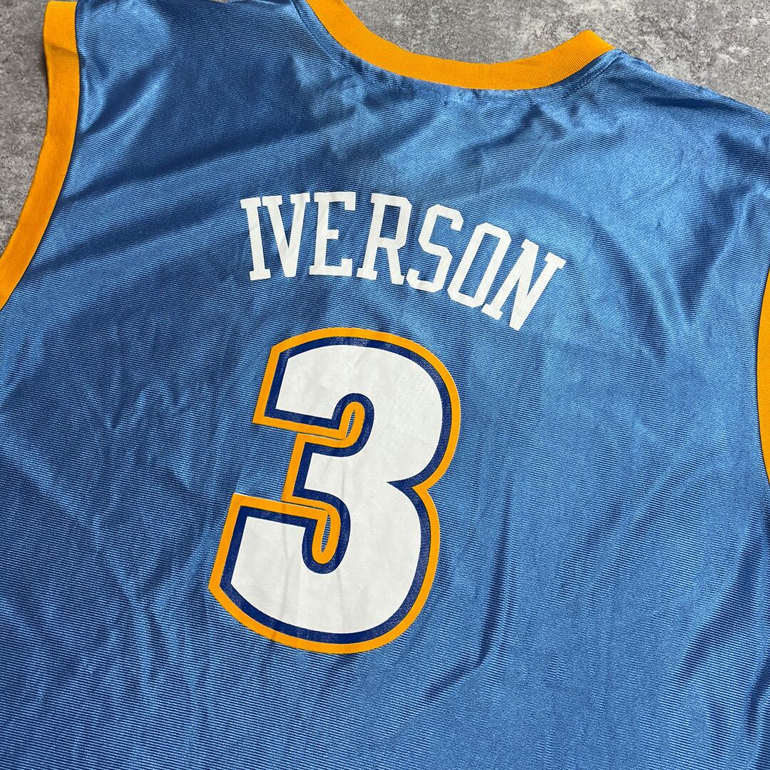 NBA ナゲッツ　アイバーソンユニフォームOサイズ adidas NBA アレン・アイバーソン デンバー・ナゲッツ