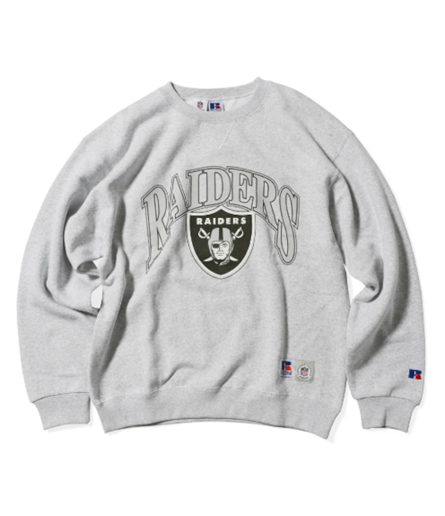 RUSSEL ATHLETIC ラッセルアスレティック NFL RAIDERS LOGO トレーナー　ash