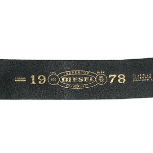 vintage DIESEL leather belt “BRAVE MAN”