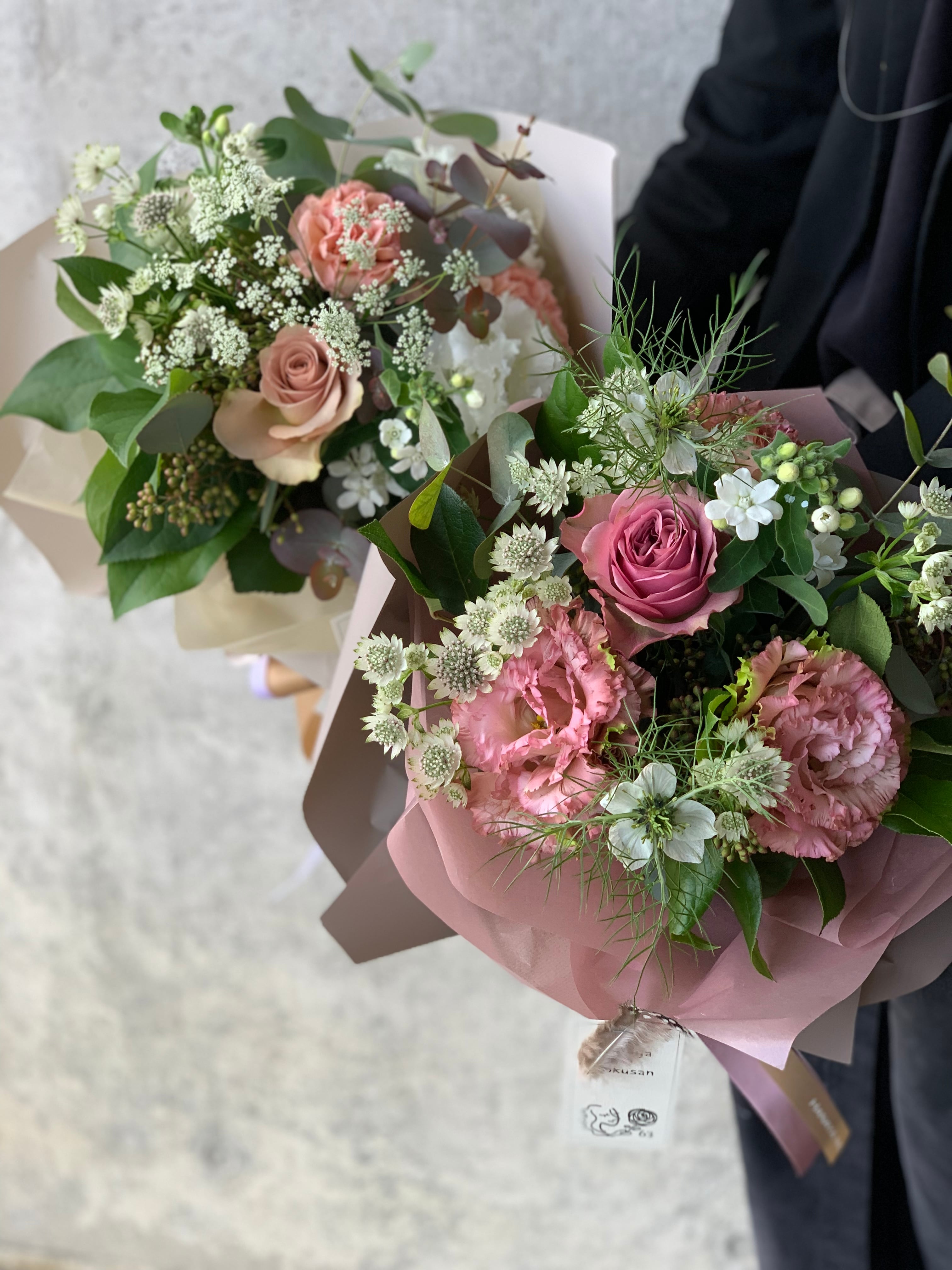 くすみピンクのbouquet～Mサイズ～ | hanaya no rokusan