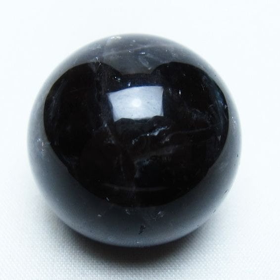 黒水晶 丸玉 34mm モリオン スフィア 置物 一点物 141-8158 | 天然石
