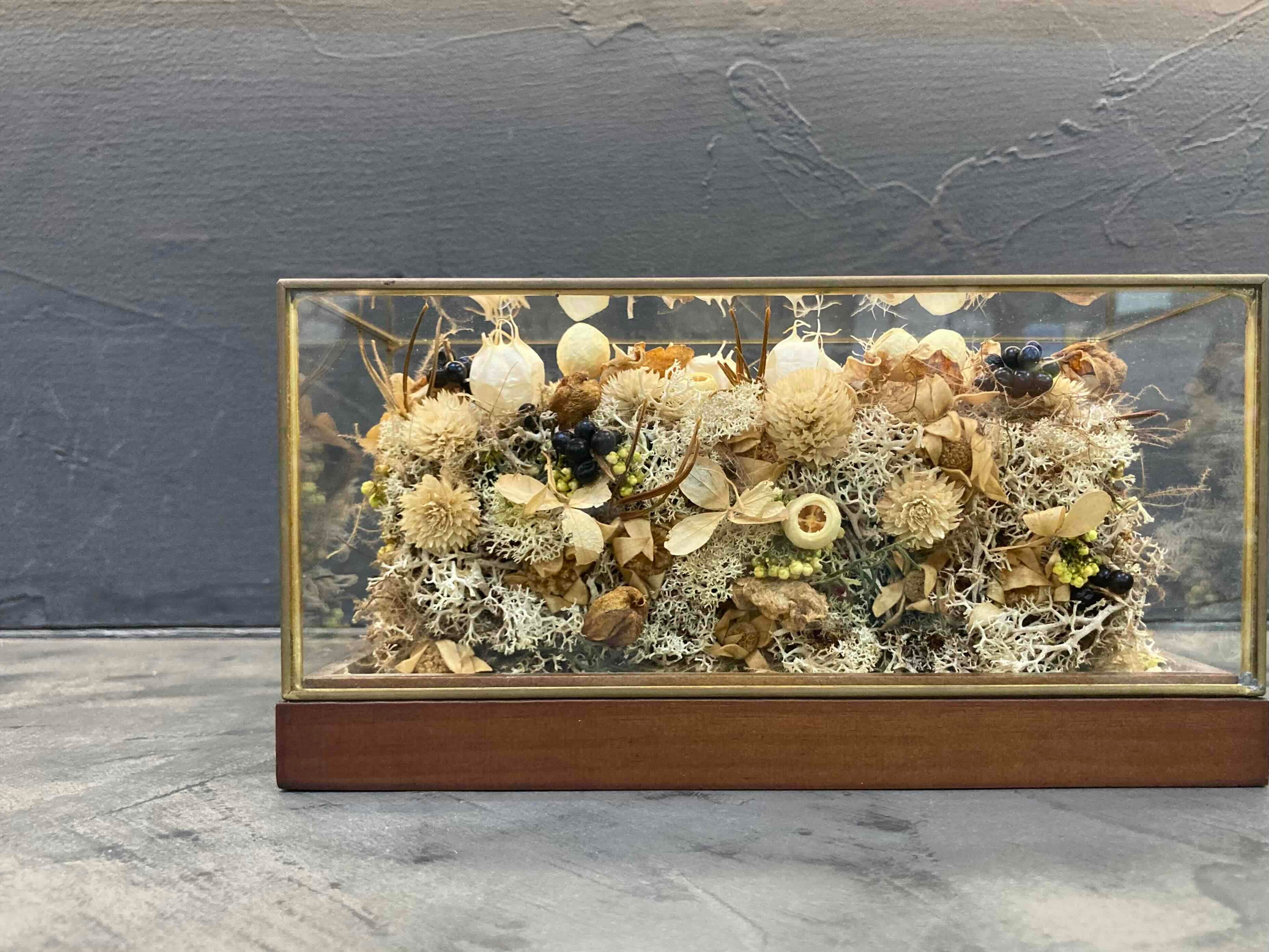 ガラスキューブのドライオブジェ/ワイド（送料無料）