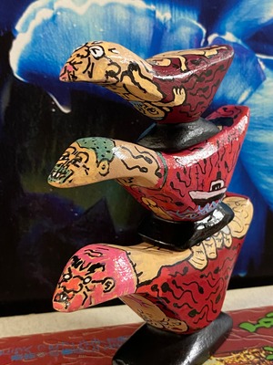 村田・佐吉・定吉の鳥3点セットの置物(1点物です)