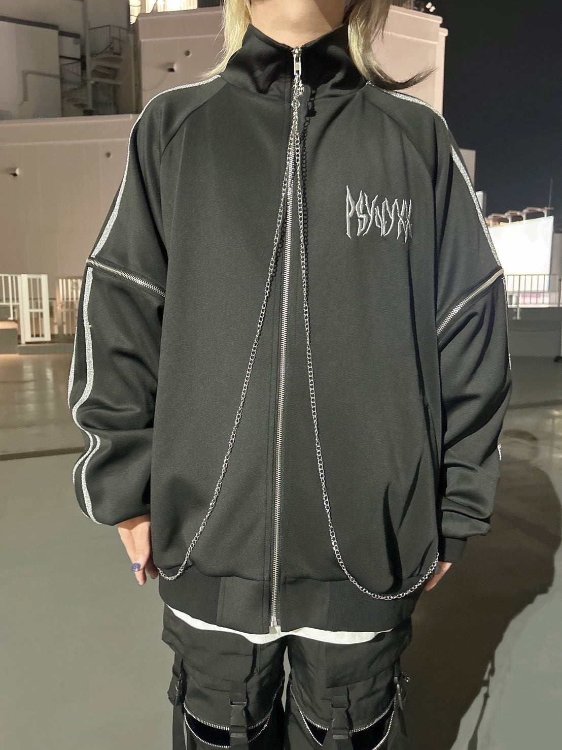 PSYNYXX バッククラウン刺繍ジャージ サブカル 地雷 | 韓国系ユニ