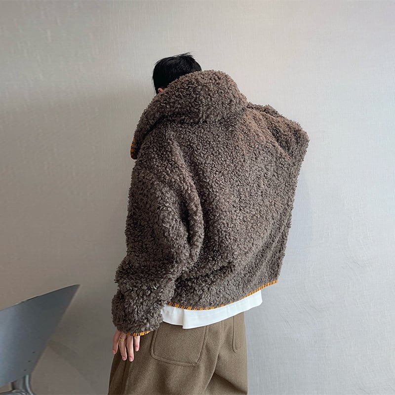 dannyandzeeフード付きモコモコアウター | mblueshop