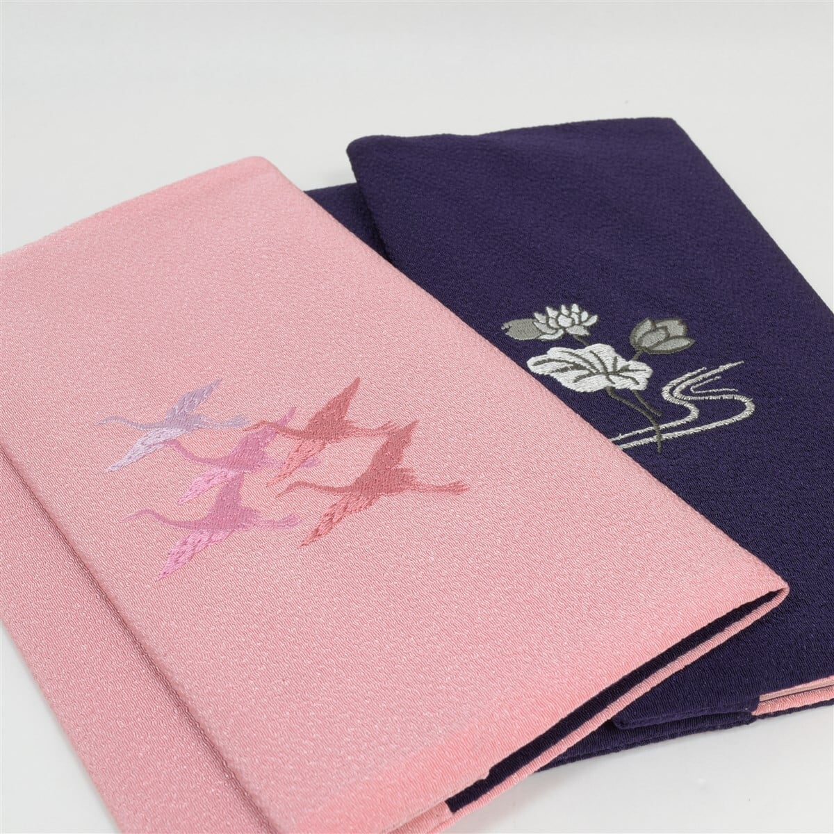 【新品】帛紗　刺繍アート 船と鶴のデザイン 新品】帛紗 刺繍アート 船と鶴のデザイン 【公式通販】