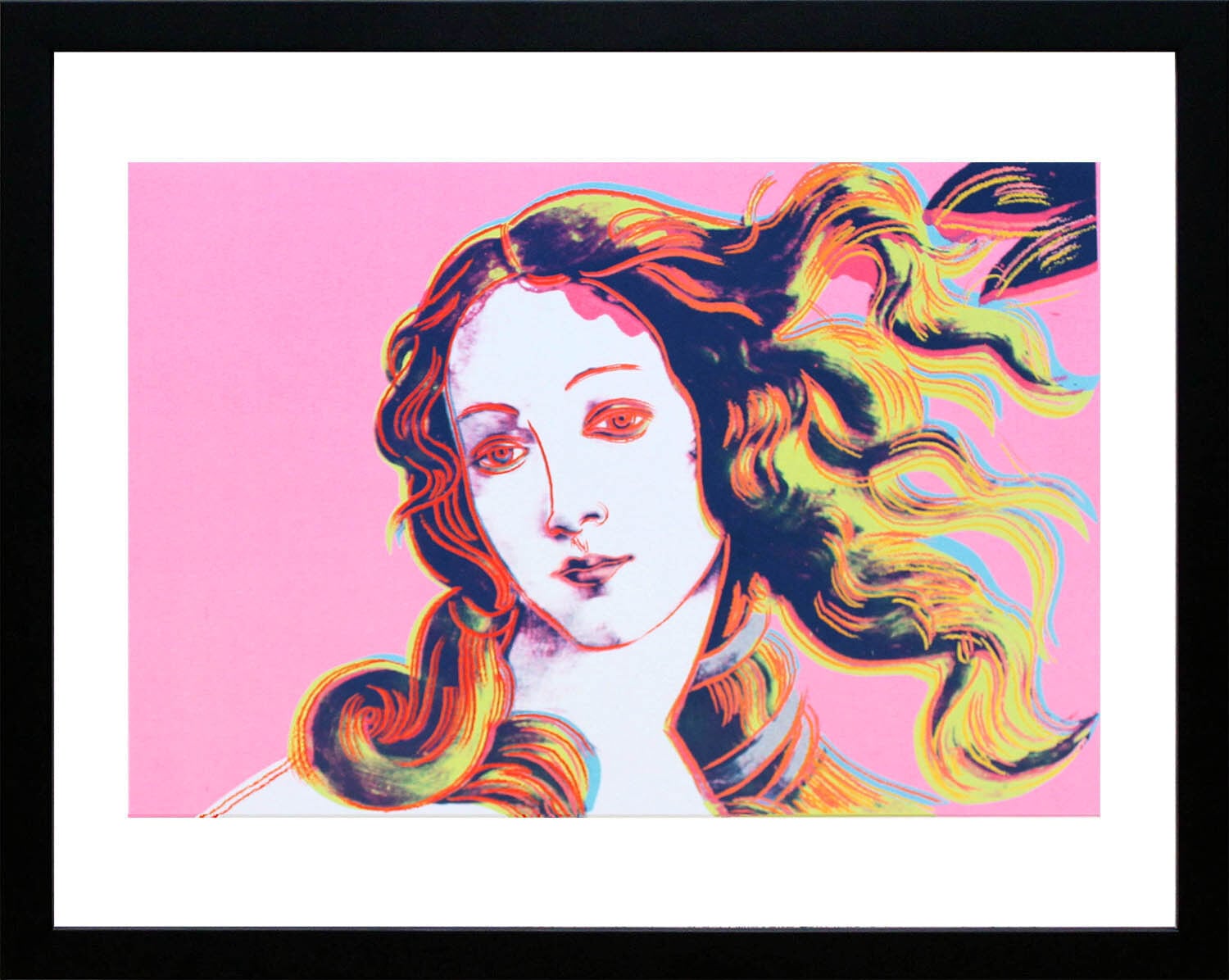 アンディ ウォーホル 絵画「ヴィーナスの誕生(ピンク) ,1984」展示用