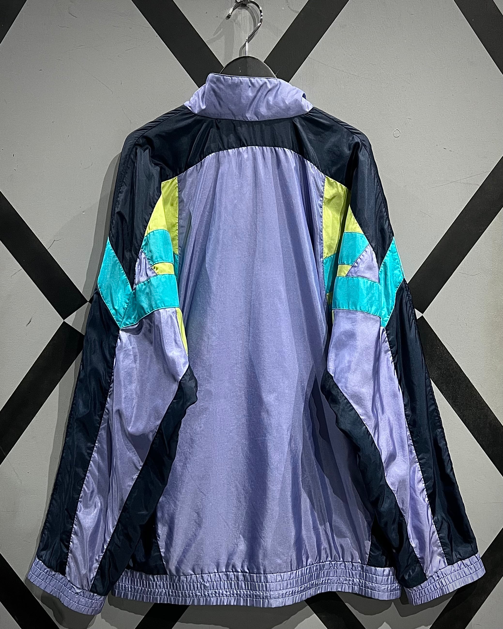 X VINTAGE】80's “adidas”Futuristic Coloring Vintage Loose Nylon