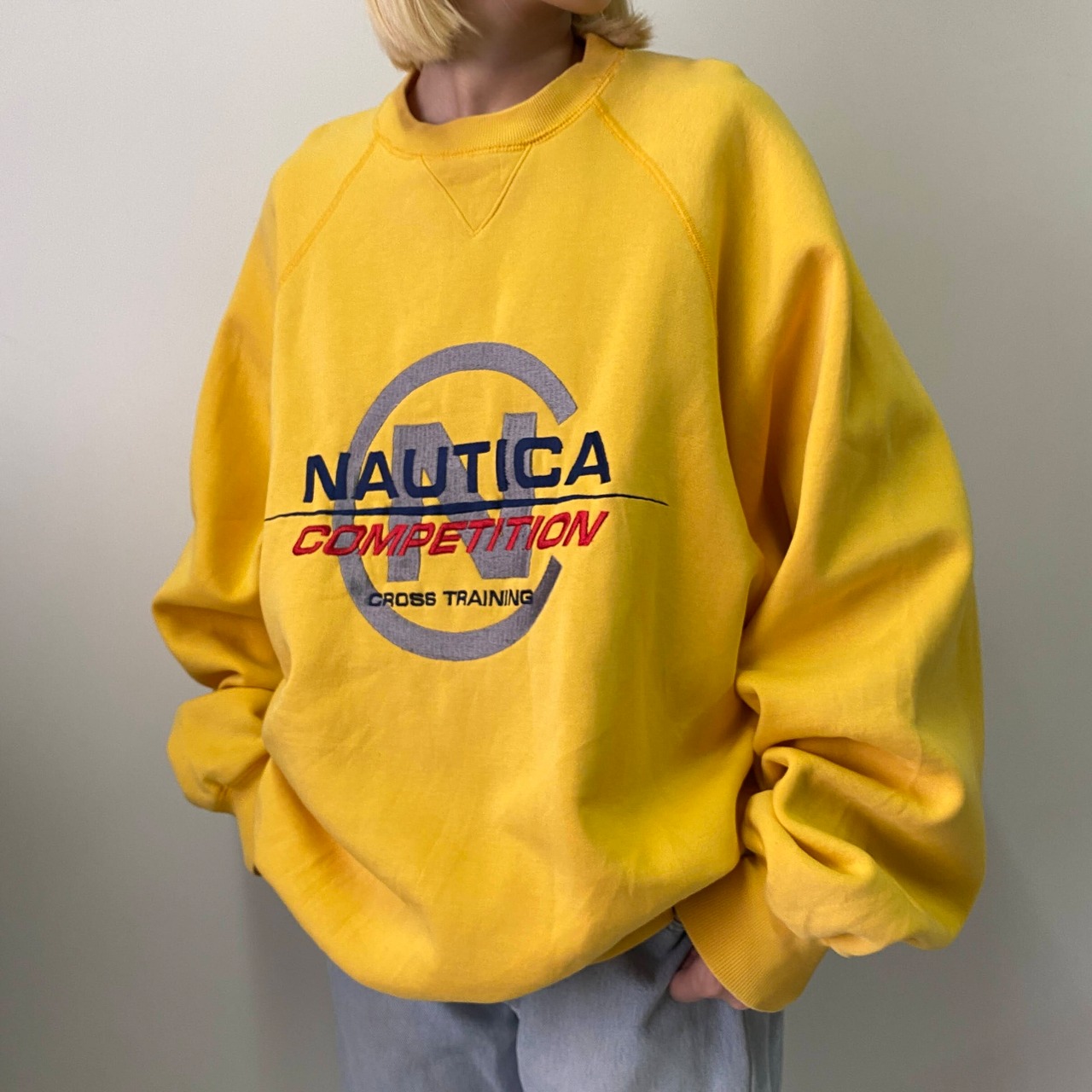 ビッグサイズ 90年代 NAUTICA ノーティカ COMPETITION 刺繍 ラグラン 