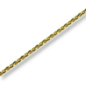 14K 2.5mm 22" Square Puffy gucci Chain(22インチ)