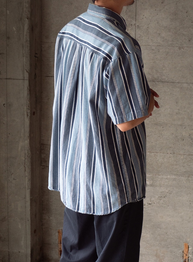 "FADED GLORY" 1990s Multi stripe shirt