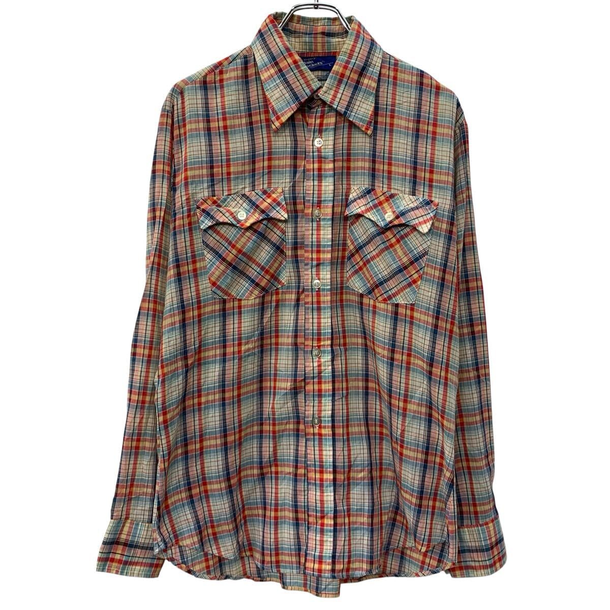 PENDLETON Vintage open collar wool shirt [1970s-] Vintage Wool
