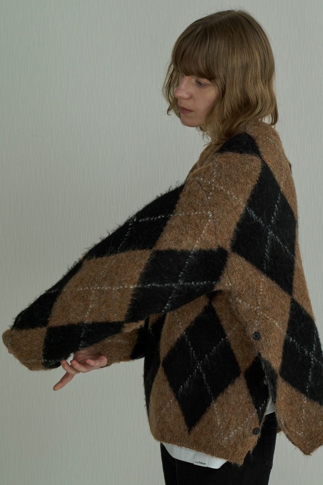 【ご予約】Argyle Knit Cardigan bo26-604N【boutique ordinary】