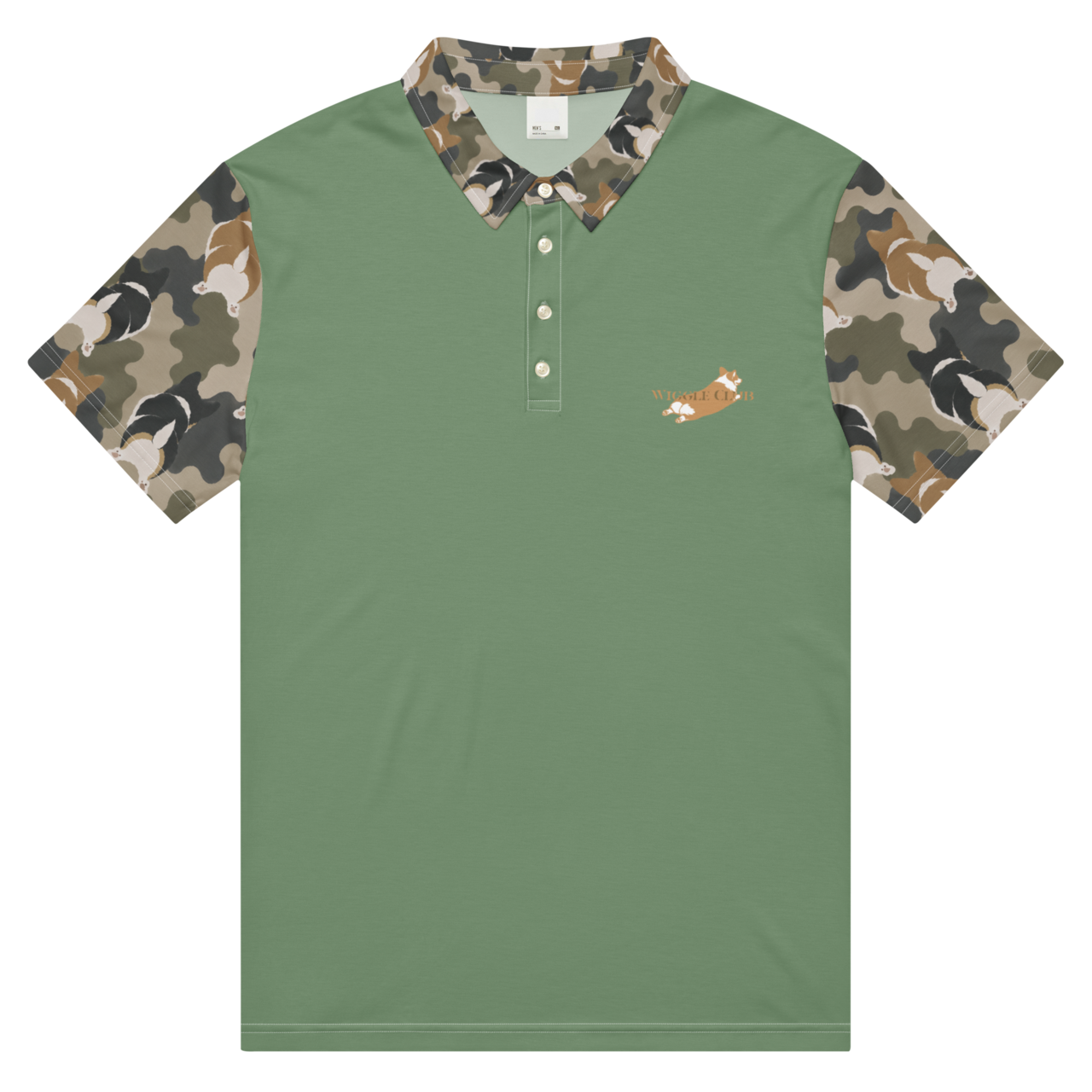 WIGGLE CAMO Contrast Shirt　[T0032]