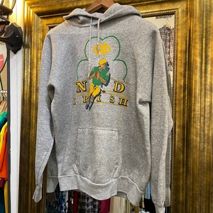 VINTAGE "ND IRISH" parka sweat