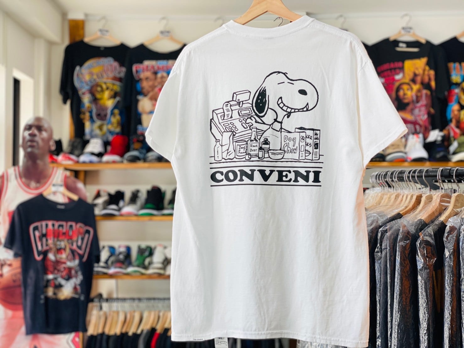 THE CONVENI Fragment CNVN PEANUTS TEE WHITE LARGE 50JG7649 | BRAND 