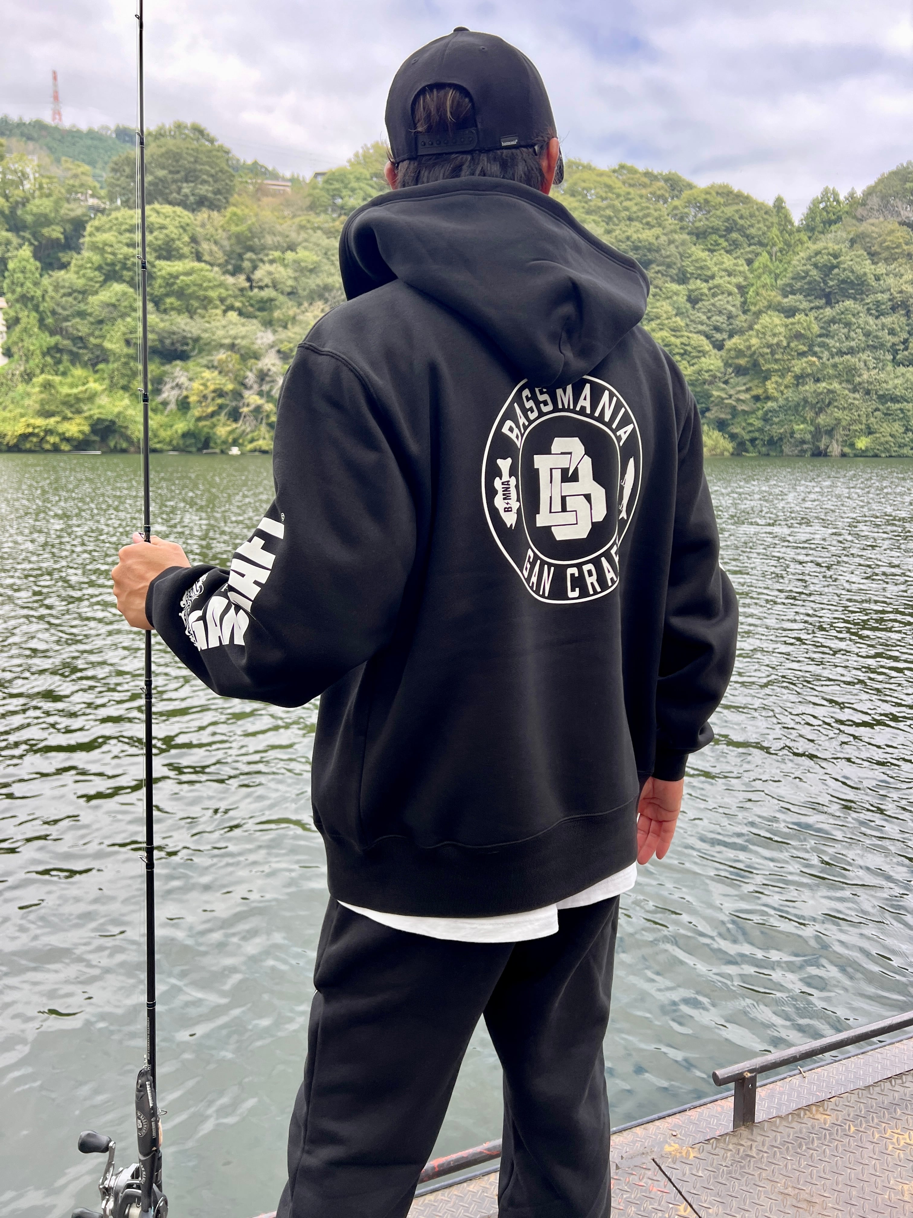 GANCRAFT×BASSMANIA】GANMANIA Sweat Zip parka ［BLK］［LIMITED