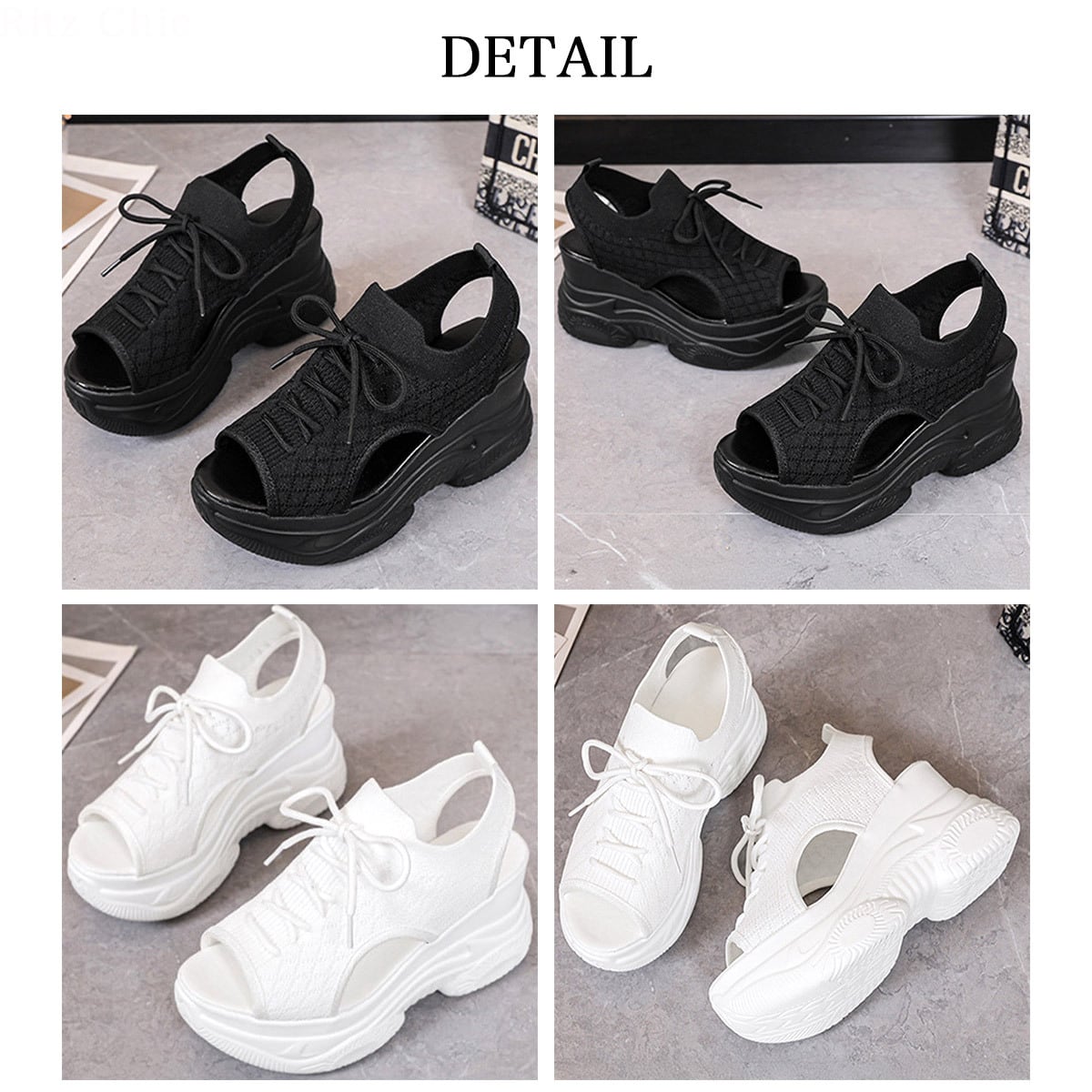 ニット サンダル レディース 春夏 厚底 韓国 スポーツサンダル 通気性 軽量 おしゃれ 大人 カジュアル 履きやすい 歩きやすい 痛くない 大人可愛い 大人女子