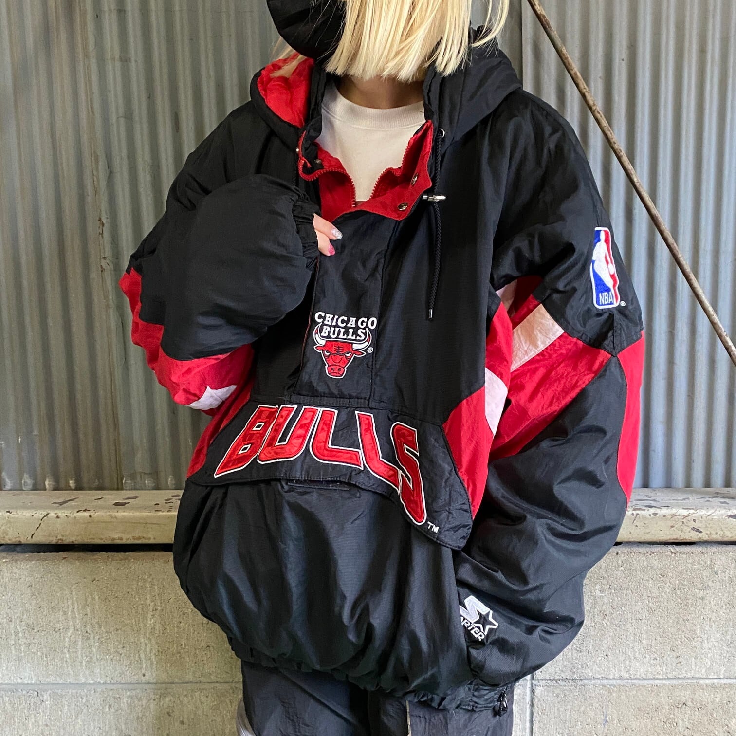 劇レア アメフト スタジャン プルオーバー RENNOC size L