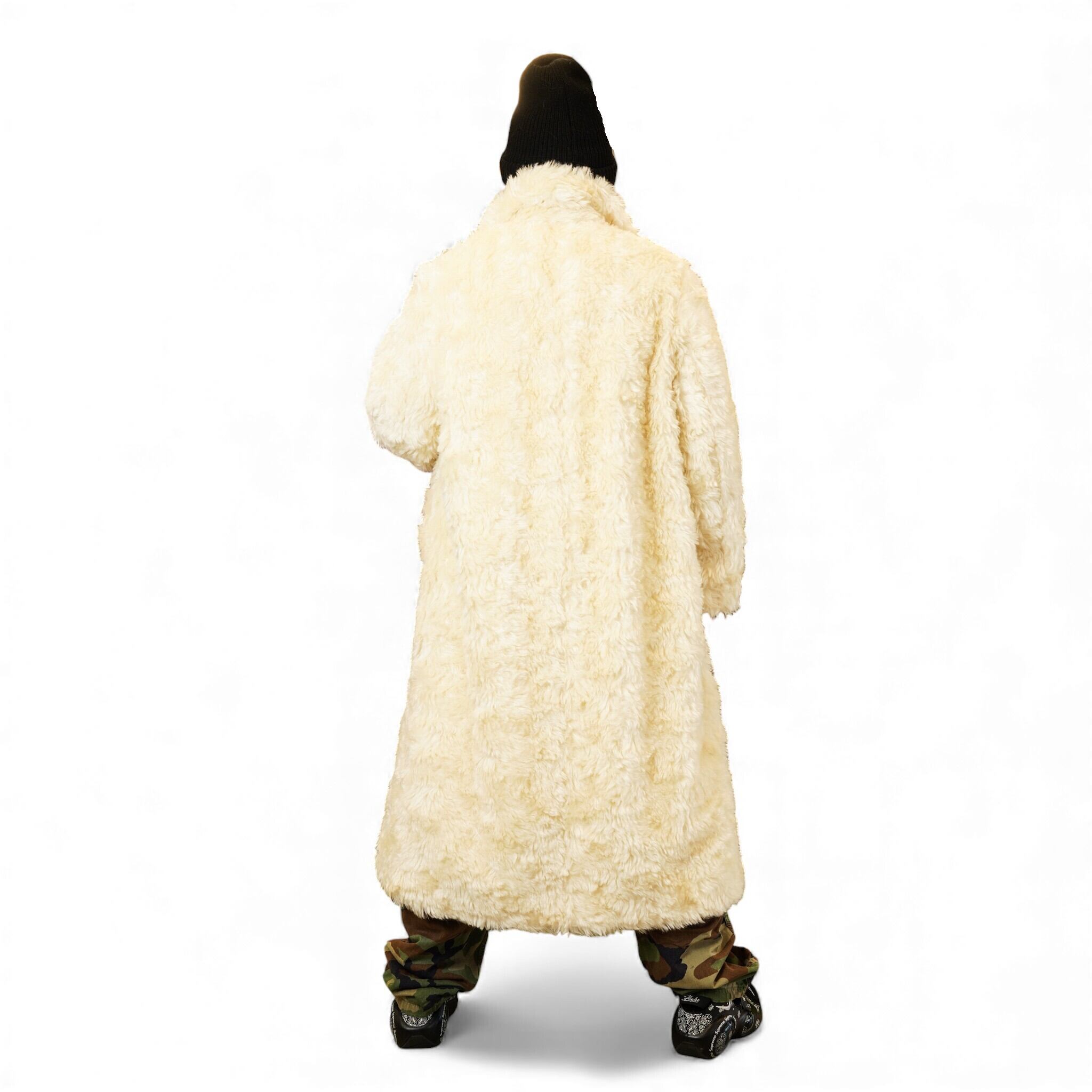 JIL SANDER ジルサンダー ロング ファーコート ホワイト サイズ32