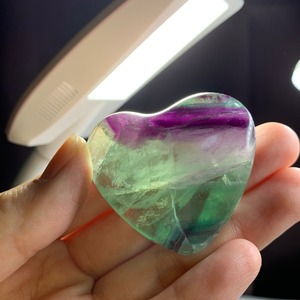62 ハートグリーンフローライト