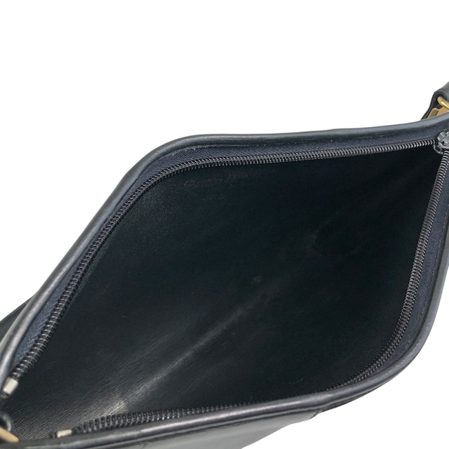 Christian Dior クリスチャン ディオール ショルダーバッグ ブラック ロゴ スエード セミショルダーバッグ vintage ヴィンテージ オールド axpddi