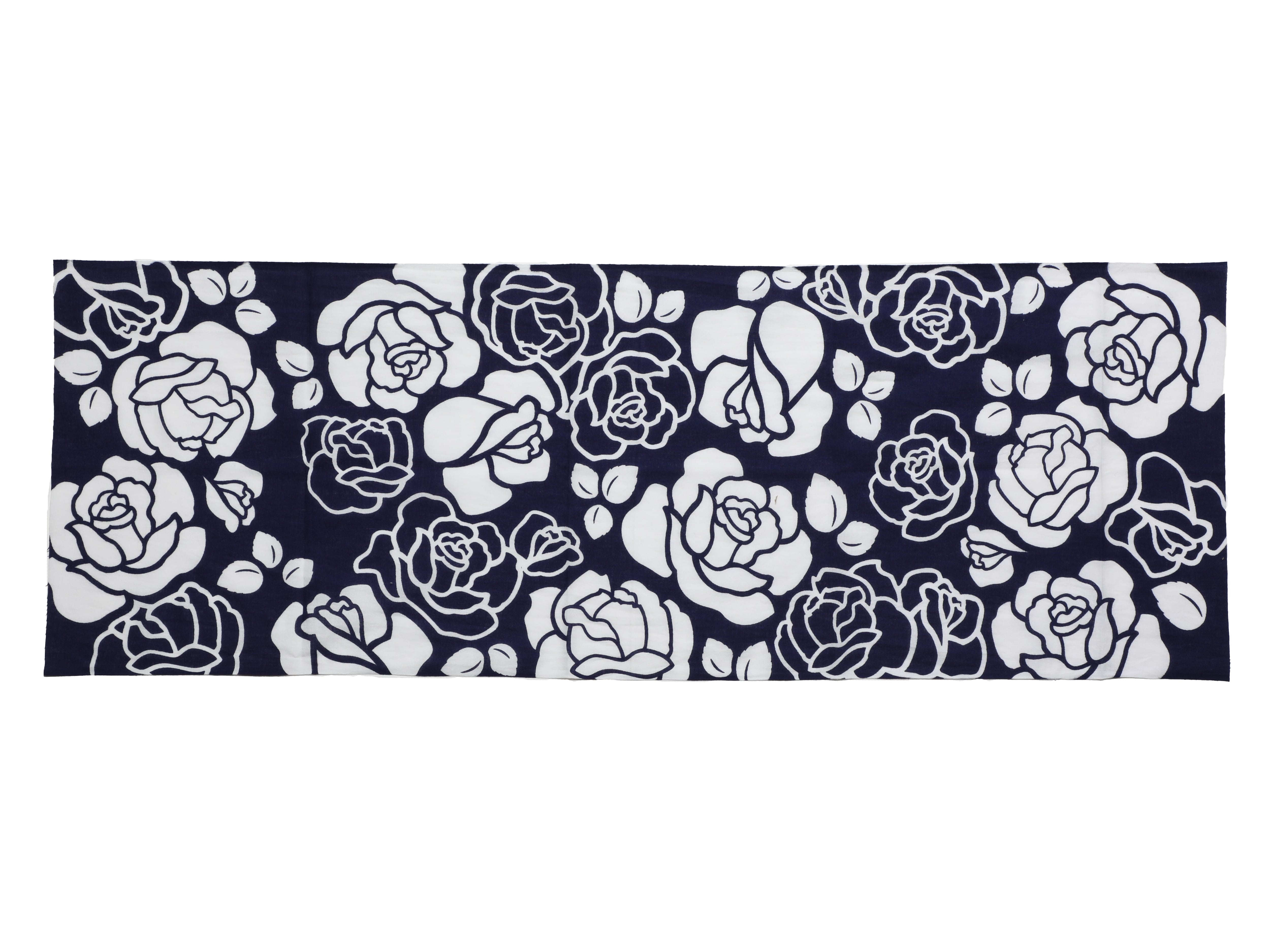 バラ柄手ぬぐい・1色染め | 斎染 saizome