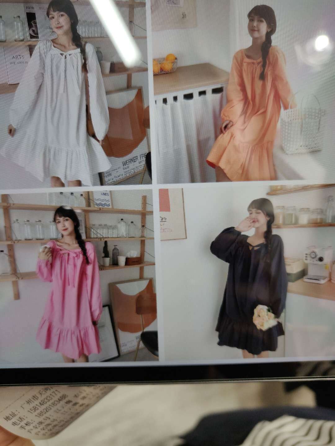 フロントリボンティアードワンピース