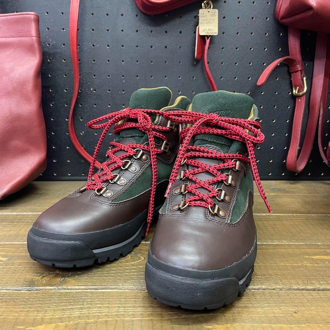 極美品 Danner ダナー BACABS トレッキングブーツ マウンテン ブーツ UK7 ブラウン×グリーン ゴアテックス 防水 梅雨にも活躍!!  アメカジ アウトドア D-1230