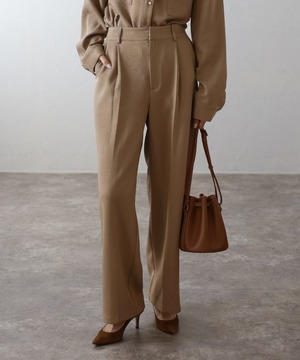 ライトツイードタックワイドパンツ【p-20172】.