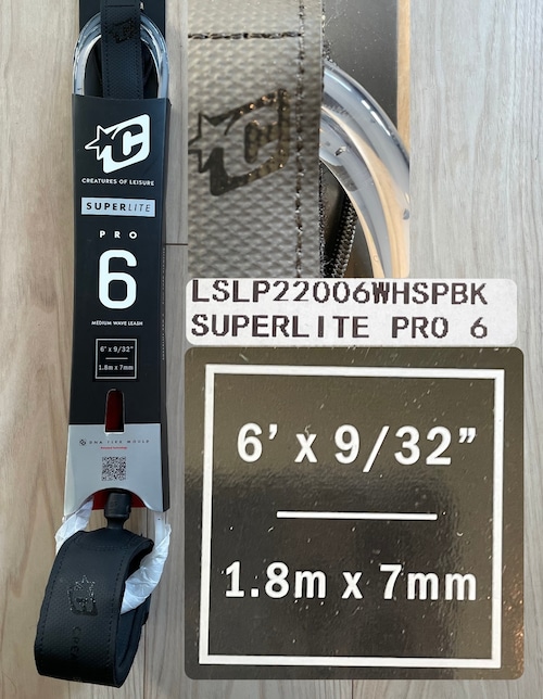 クリエイチャー SUPERLITE PRO  6’0/ 1.8mx7mm WHSPBK
