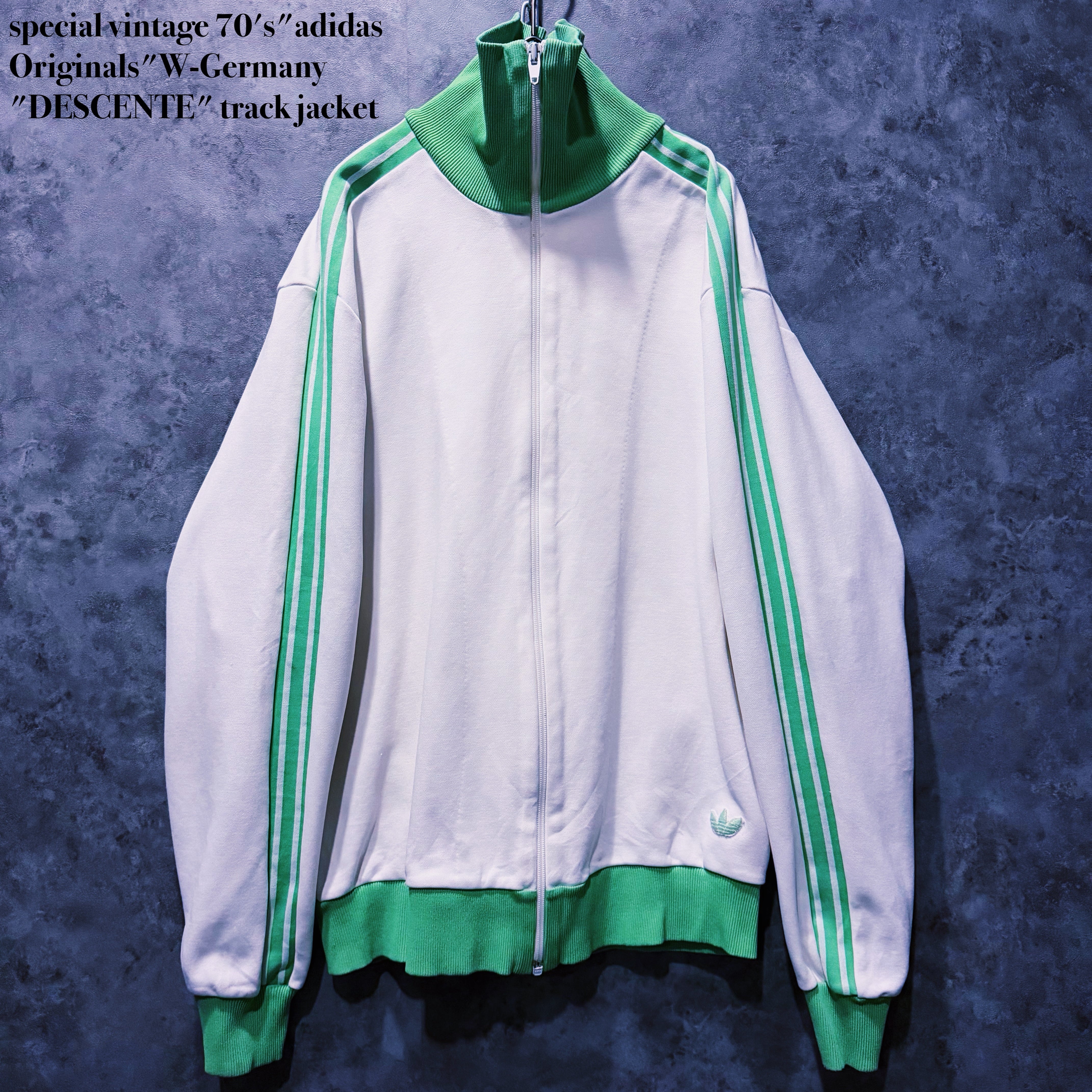 【doppio】special vintage 70's"adidas Originals"W-Germany "DESCENTE" track jacket
